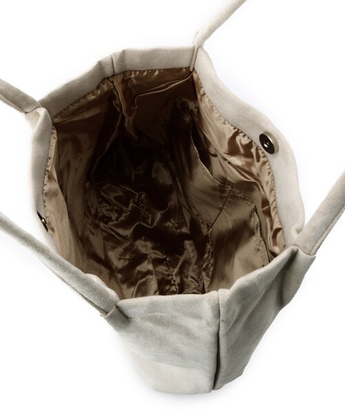 ITS'DEMO(イッツデモ)の「【A4対応】スエードハンドルタックトート(トートバッグ・レディース・ブラック/アイボリー/グレー/ピンク系/ブラック系・00)」の12枚目の写真