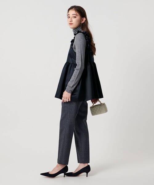 UNITED ARROWS ギャザー サテン キャミソール ‐ウォッシャブル‐ ギャザー サテン キャミソール ‐ウォッシャブル‐