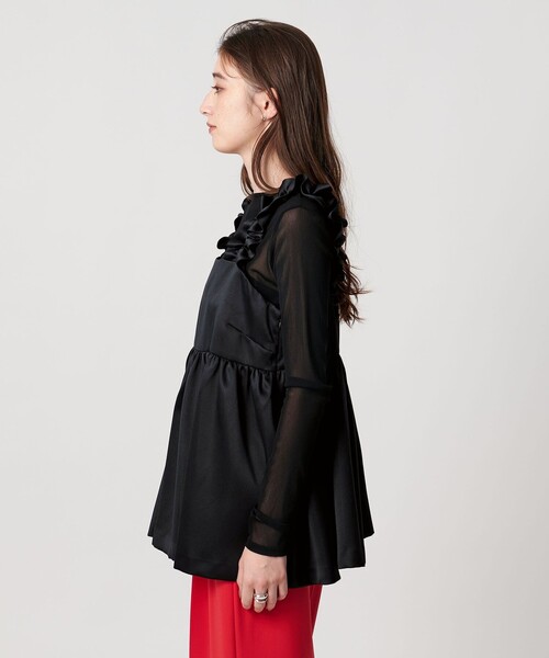 最終価格　ユナイテッドアローズ　ギャザー サテン キャミソール -ウォッシャブル ギャザー サテン キャミソール ‐ウォッシャブル‐（キャミソール