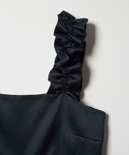 セール】ギャザー サテン キャミソール ‐ウォッシャブル