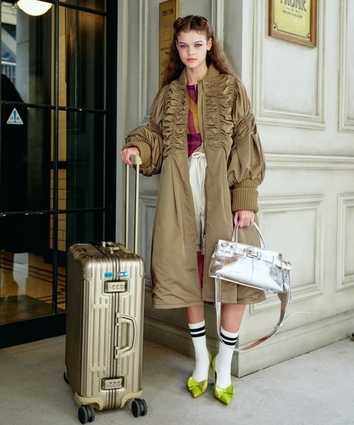 ANNA SUI NYC（アナ スイ エヌ ワイ シー）の「ロングMA-1コート（MA-1・レディース・カーキ/ブラック・FREE）」の15枚目の写真