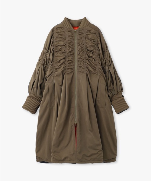 ANNA SUI NYC（アナ スイ エヌ ワイ シー）の「ロングMA-1コート（MA-1・レディース・カーキ/ブラック・FREE）」の20枚目の写真