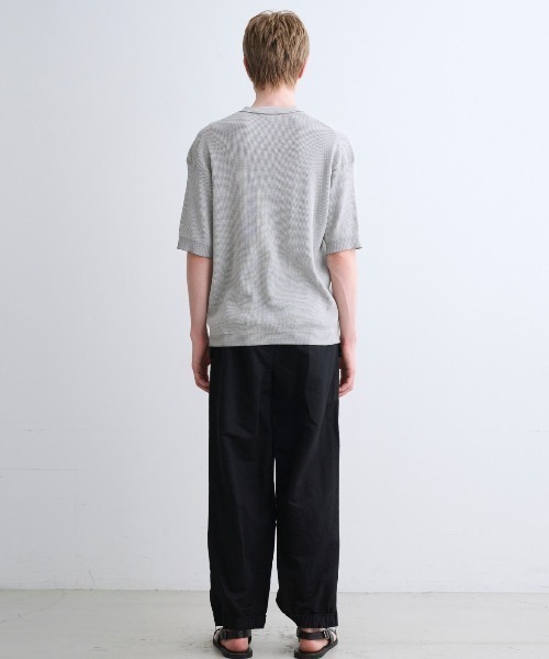 three dots(スリードッツ)の「オーガニックコットン ワッフル Tシャツ(Tシャツ/カットソー・メンズ・グレー系その他/ブラック系その他・MEDIUM/LARGE/SMALL)」の13枚目の写真