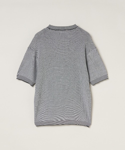 three dots(スリードッツ)の「オーガニックコットン ワッフル Tシャツ(Tシャツ/カットソー・メンズ・グレー系その他/ブラック系その他・MEDIUM/LARGE/SMALL)」の4枚目の写真