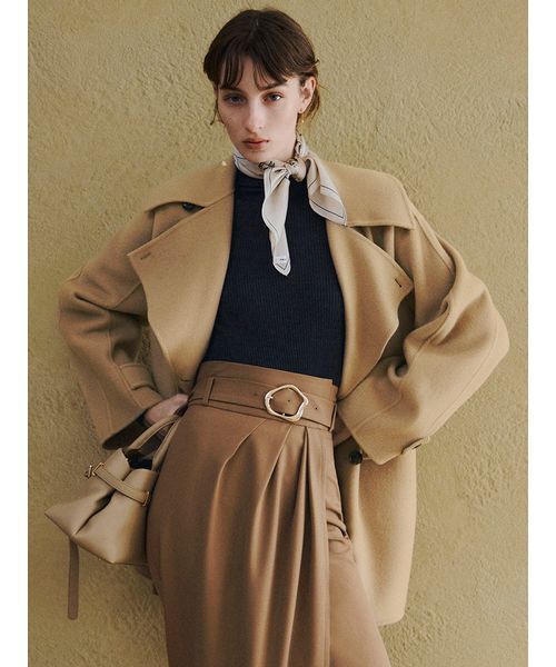 FRAY I.D（フレイアイディー）の「ウールリバーミドルAラインコート