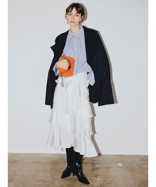 ウールリバーミドルAラインコート（ピーコート）｜FRAY I.D（フレイ