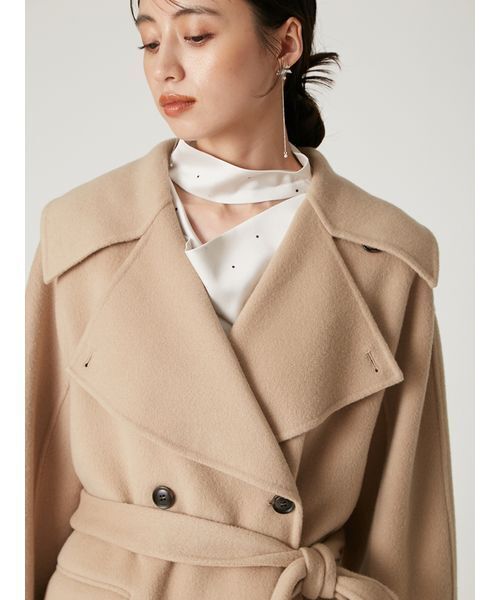 ウールリバーミドルAラインコート（ピーコート）｜FRAY I.D（フレイ