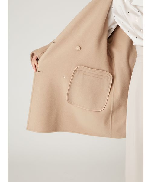 FRAY I.D ウールリバーミドルAラインコート キャメル フレイ アイディー FRAY I.D ウールリバーミドルAラインコート （CML