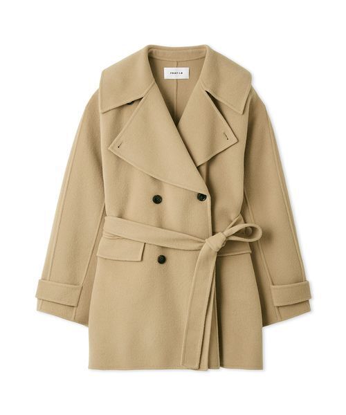 ウールリバーミドルAラインコート（ピーコート）｜FRAY I.D（フレイ