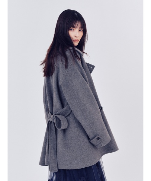 ウールリバーミドルAラインコート（ピーコート）｜FRAY I.D（フレイ