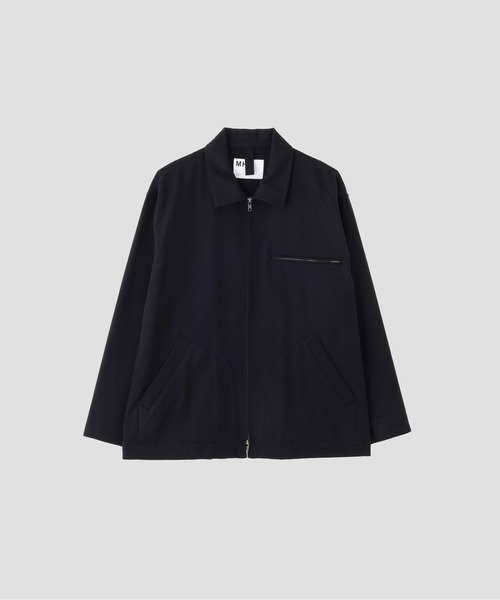 MHL.（エムエイチエル）の「FELTED WOOL SHIRTING（ブルゾン・メンズ・ダークブラウン/ネイビー・LARGE/MEDIUM/SMALL）」の8枚目の写真