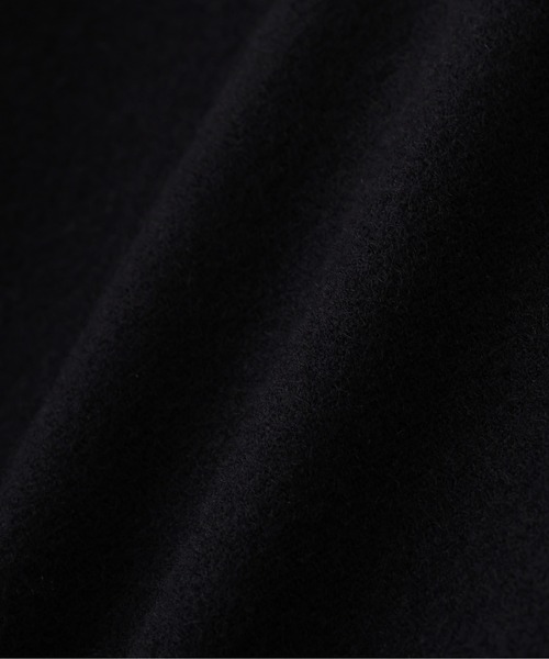 MHL.（エムエイチエル）の「FELTED WOOL SHIRTING（ブルゾン・メンズ・ダークブラウン/ネイビー・LARGE/MEDIUM/SMALL）」の9枚目の写真