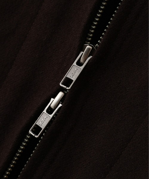 MHL.（エムエイチエル）の「FELTED WOOL SHIRTING（ブルゾン・メンズ・ダークブラウン/ネイビー・LARGE/MEDIUM/SMALL）」の4枚目の写真