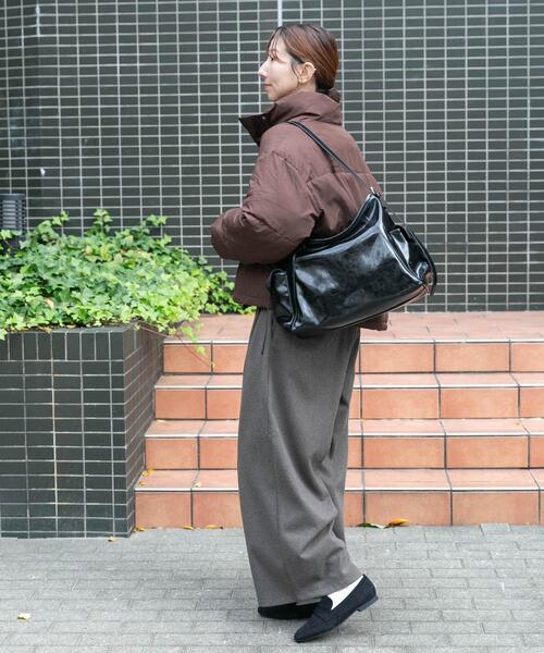 ITEMS URBANRESEARCH(アイテムズ アーバンリサーチ)の「中綿スタンドジャケット(ダウンジャケット/コート・レディース・ブラック/ブラウン/グレー系その他・FREE)」の9枚目の写真
