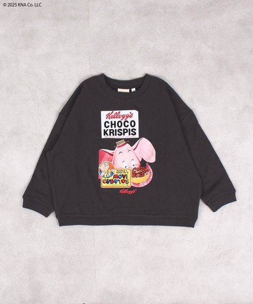 MARKEY'S（マーキーズ）の「【Kellogg's/ケロッグ】別注プリントトレーナー（スウェット・キッズ・杢グレー/ブルー/チャコール・80/90/100/110/120/130/140/150）」の3枚目の写真