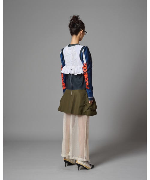 NON TOKYO/ノントーキョー/プリントリブパフスリーブC/S（Tシャツ