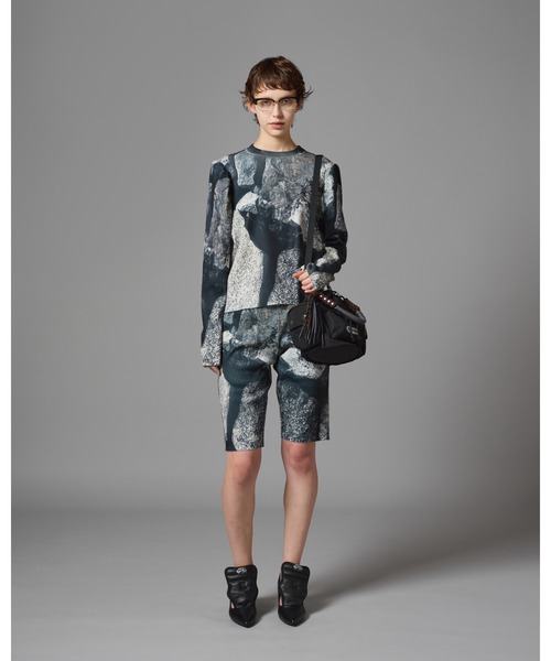 NON TOKYO/ノントーキョー/プリントリブパフスリーブC/S（T