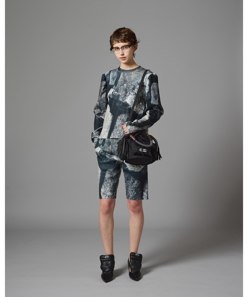 NON TOKYO/ノントーキョー/プリントリブパフスリーブC/S（T