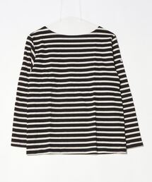 OMNES（オムネス）の「バスク生地 ボートネック長袖Tシャツ ボーダー 無地（Tシャツ/カットソー）」