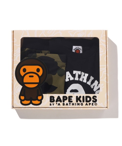 A BATHING APE(アベイシングエイプ)の「1ST CAMO COLLEGE KIDS GIFT SET(ベビーギフト・キッズ・イエロー/グリーン・130/120/140/110/100)」の8枚目の写真