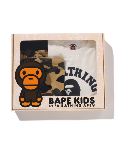 A BATHING APE(アベイシングエイプ)の「1ST CAMO COLLEGE KIDS GIFT SET(ベビーギフト・キッズ・イエロー/グリーン・130/120/140/110/100)」の9枚目の写真