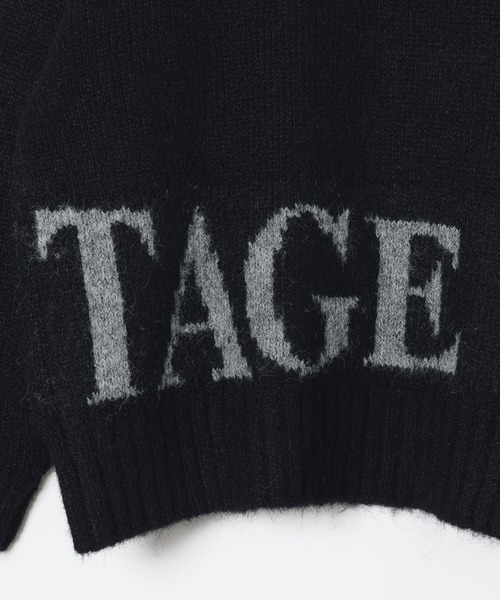 LEPSIM（レプシィム）の「3ゲージヴィンテージロゴプルオーバー　587869（ニット/セーター・レディース・ライトベージュ/レッド/イエロー/ネイビー・FREE）」の18枚目の写真