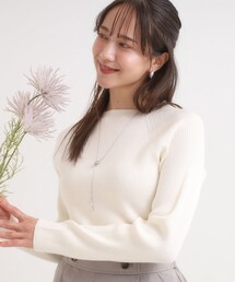 SHOO・LA・RUE（シューラルー）の「【洗濯機可】ちくちくしにくい やわらかリブハイネックニット（ニット/セーター・レディース）」