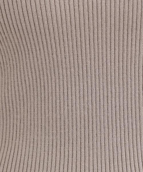 SHOO・LA・RUE(シューラルー)の「【絶妙なゆるピタ/洗濯機可】ちくちくしにくい リブハイネックやわらかニット(ニット/セーター・レディース・オフホワイト/ブラック/オレンジ/イエロー/ベージュ/ブルー・03/02/01/04)」の21枚目の写真