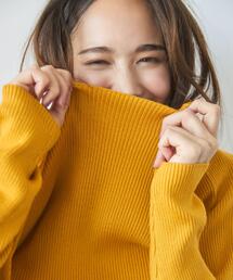 セール】ニット/セーター（イエロー/黄色系・タートルネック