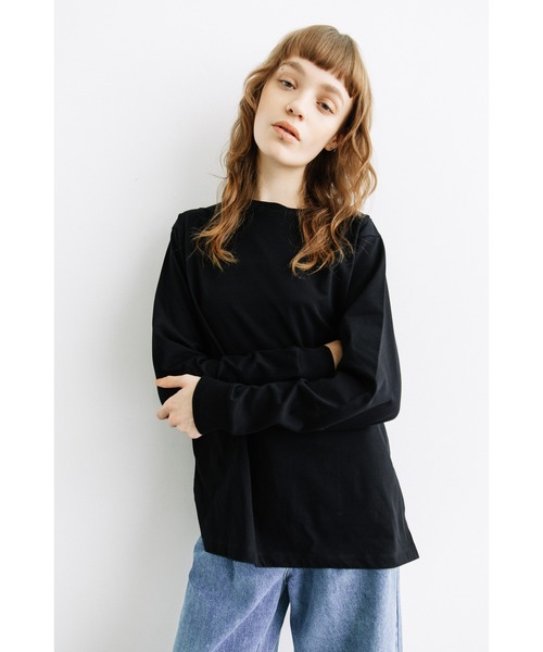 WCJ(ダブルシージェイ)の「スリットカットソー(Tシャツ/カットソー・レディース・ブラック/ホワイト・FREE)」の5枚目の写真