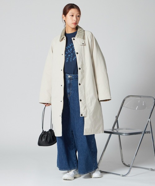 ⭐︎お値下げ！美品　Baubour バブアー　中綿コート　36 Barbour バブアー EXMOOR BATTING エクスモア 中綿ロングコート