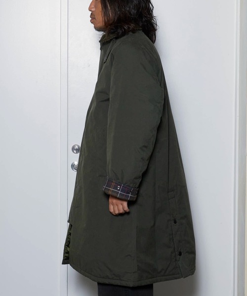 Barbour（バブアー）の「Barbour/バブア― PADDED EXMOOR COAT 中綿入り ラグランスリーブ パデッド エクスモア コート（ダウンジャケット/コート・メンズ・オリーブ/ブラック/ライトベージュ・40/38/36）」の14枚目の写真