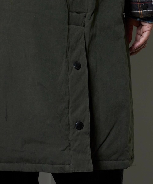 Barbour（バブアー）の「Barbour/バブア― PADDED EXMOOR COAT 中綿入り ラグランスリーブ パデッド エクスモア コート（ダウンジャケット/コート・メンズ・オリーブ/ブラック/ライトベージュ・40/38/36）」の6枚目の写真