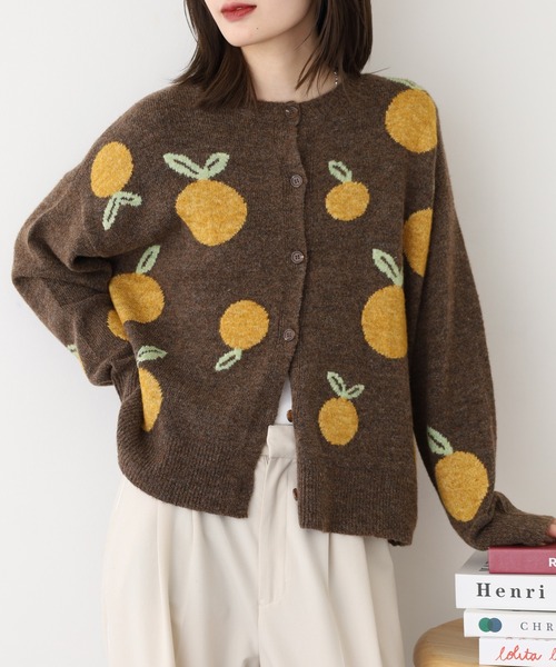 PERVERZE ブラッシュド ジャカード カーディガン perverze_official 】25AW🤎🧦 レイヤードが楽しめるパーバーズらしい