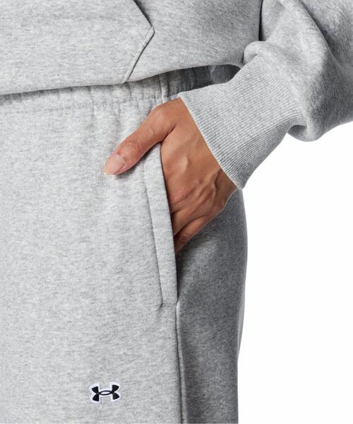 UNDER ARMOUR（アンダーアーマー）の「UAライバルフリース オーバーサイズド パンツ（トレーニング/レディース）（その他パンツ・レディース・グレー・M/L）」の2枚目の写真