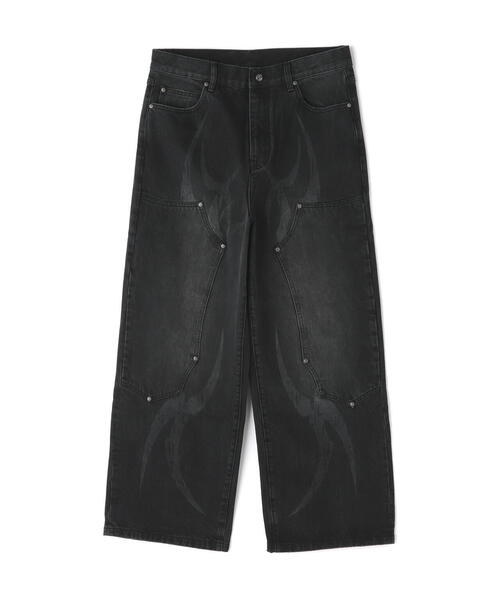 【みささびさん専用】DIESEL ブラックデニム W32｜Wide SUPPLIER/サプライヤー/DOUBLEKNEE BAGGY JEANS（デニムパンツ