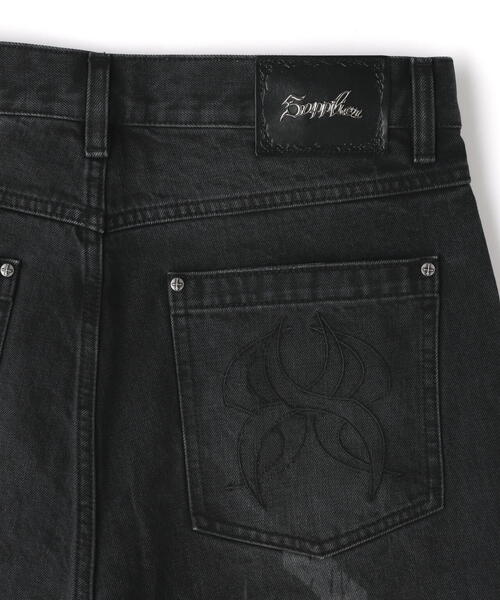 SUPPLIER(サプライヤー)の「SUPPLIER/サプライヤー/DOUBLEKNEE BAGGY JEANS(デニムパンツ・メンズ・ブルー/ブラック・L/M/S)」の8枚目の写真