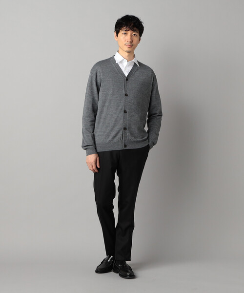 COMME CA MEN（コムサメン）の「「FILIVIVI」天竺カーディガン（カーディガン/ボレロ・メンズ・ネイビー/グレー・L/M）」の3枚目の写真