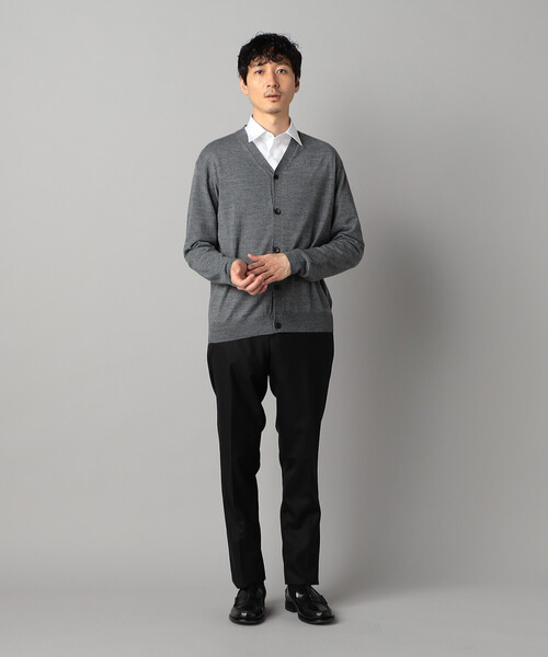 COMME CA MEN（コムサメン）の「「FILIVIVI」天竺カーディガン（カーディガン/ボレロ・メンズ・ネイビー/グレー・L/M）」の4枚目の写真