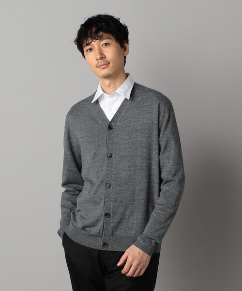 COMME CA MEN（コムサメン）の「「FILIVIVI」天竺カーディガン（カーディガン/ボレロ・メンズ・ネイビー/グレー・L/M）」の5枚目の写真
