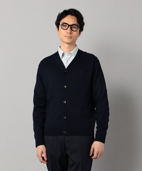 COMME CA MEN（コムサメン）の「「FILIVIVI」天竺カーディガン（カーディガン/ボレロ・メンズ・ネイビー/グレー・L/M）」の9枚目の写真