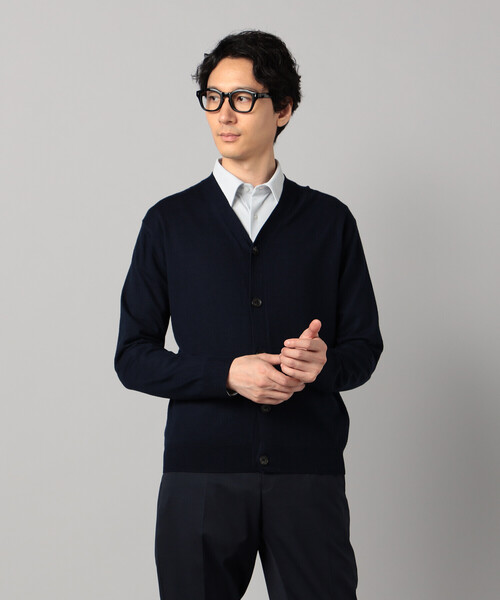COMME CA MEN（コムサメン）の「「FILIVIVI」天竺カーディガン（カーディガン/ボレロ・メンズ・ネイビー/グレー・L/M）」の10枚目の写真