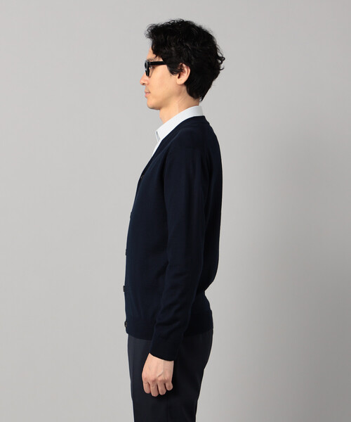 COMME CA MEN（コムサメン）の「「FILIVIVI」天竺カーディガン（カーディガン/ボレロ・メンズ・ネイビー/グレー・L/M）」の13枚目の写真