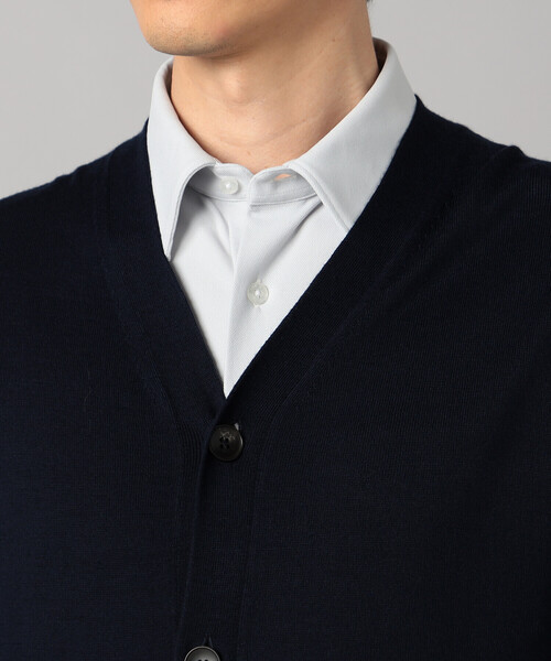 COMME CA MEN（コムサメン）の「「FILIVIVI」天竺カーディガン（カーディガン/ボレロ・メンズ・ネイビー/グレー・L/M）」の15枚目の写真
