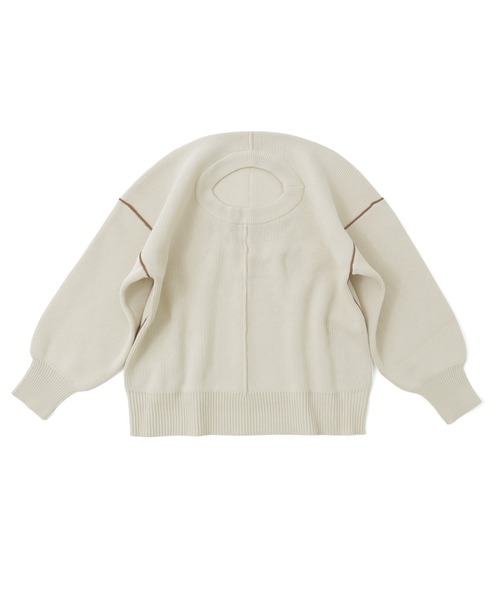 Fashion Letter(ファッションレター)の「ダンボールニット ボリューム袖 コクーンニット(ニット/セーター・レディース・アイボリー/ブラック/グレー・M)」の21枚目の写真