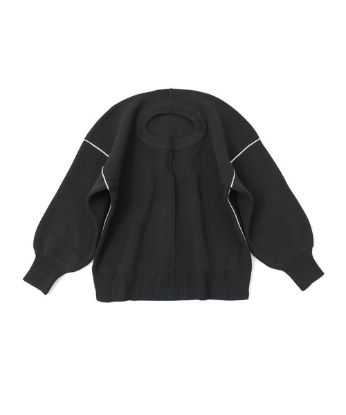 Fashion Letter(ファッションレター)の「ダンボールニット ボリューム袖 コクーンニット(ニット/セーター・レディース・アイボリー/ブラック/グレー・M)」の9枚目の写真
