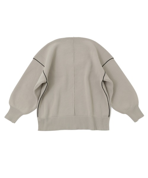Fashion Letter(ファッションレター)の「ダンボールニット ボリューム袖 コクーンニット(ニット/セーター・レディース・アイボリー/ブラック/グレー・M)」の12枚目の写真