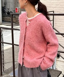 ふわふわ起毛ニットカーディガン