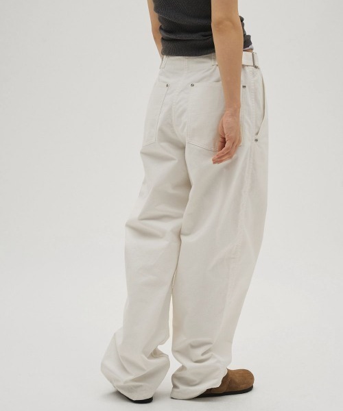 TODAYFUL（トゥデイフル）の「TODAYFUL　Boyfriend Cotton Pants ボーイフレンドコットンパンツ/12610702（その他パンツ・レディース・ホワイト/ブラック・36/38）」の13枚目の写真