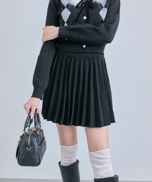セール】ニットプリーツスカート（スカート）｜OLIVE des OLIVE